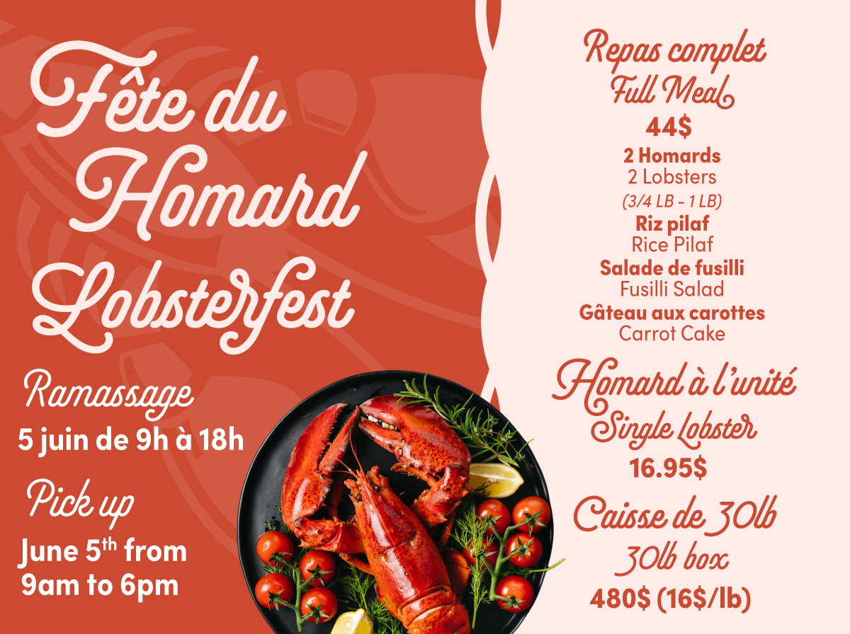 Homards (ramassage seulement)
