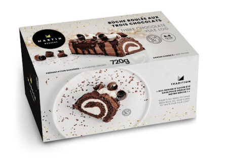 Three Chocolat Yule Log